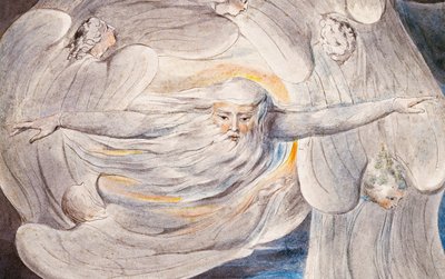 Bůh odpovídá Jobovi z Vichřice od William Blake